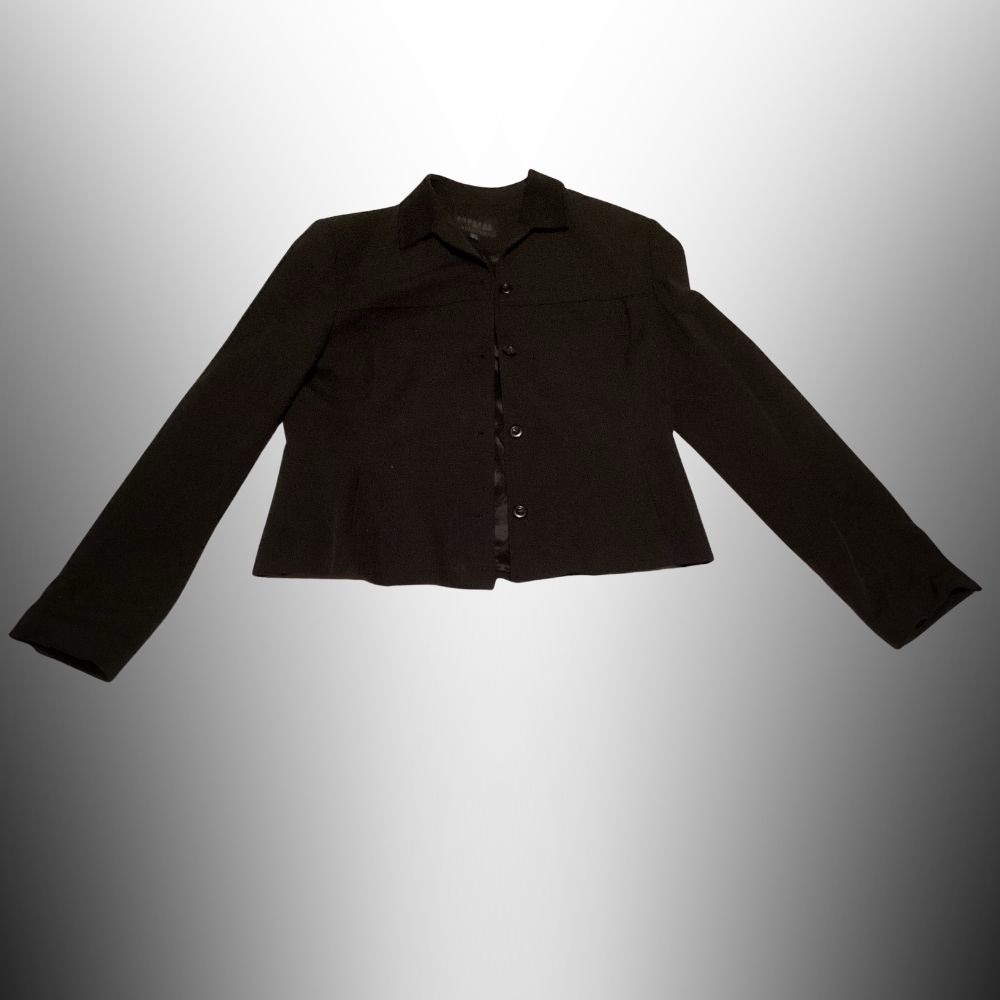 Express World Brand Stretch Black Blazer Top